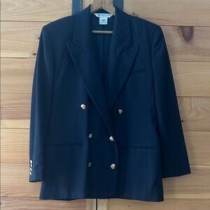 Austin Reed Vintage Navy Wool Blazer
